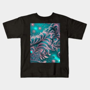 Other Worldly Designs- nebulas, stars, galaxies, planets with feathers Kids T-Shirt